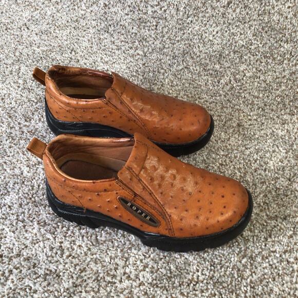 Roper Ostrich Print Clog womens shoes size 6.5 - Picture 1 of 12